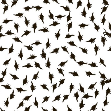 Vektör seamless modeli. Dinozorlar. T-Rex, Tyrannosaur'u, Veloci