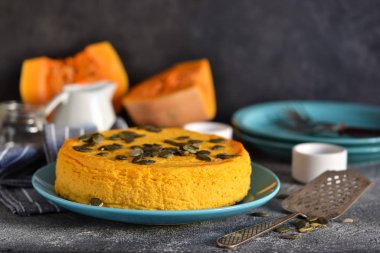 Beton kaplamalı balkabaklı cheesecake.. 
