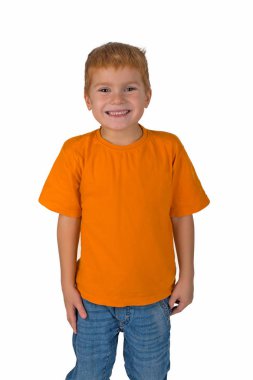 Kızıl saçlı çocuk portre