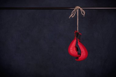 Mavi mücadele eldiven cordlike ipe asmak