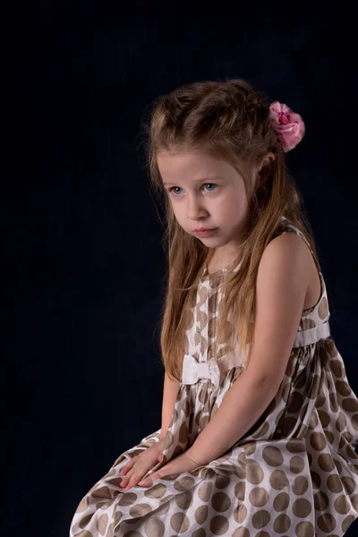 Portrait of the girl of the blonde with blue eyes — Stock Photo, Image