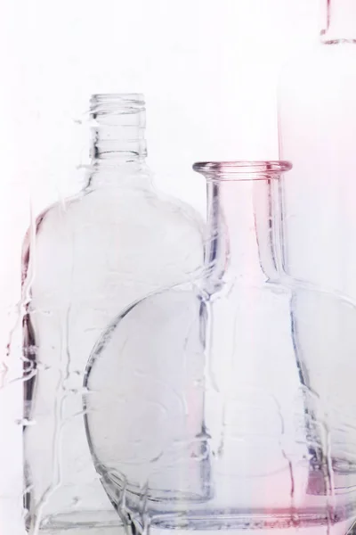 Composição a partir de garrafas alcoólicas vazias — Fotografia de Stock