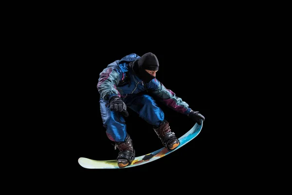 滑雪板上黑色孤立 — 图库照片