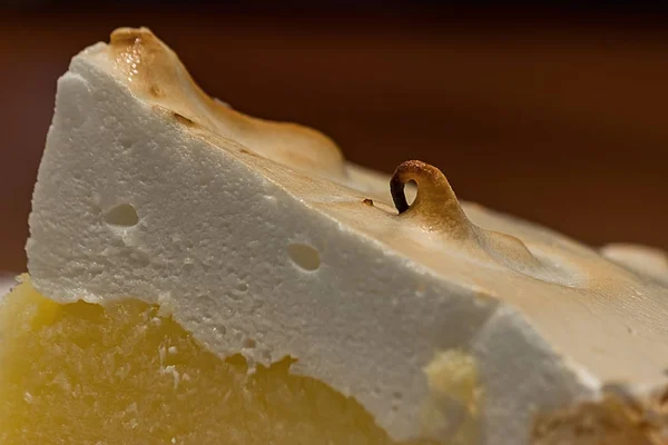Bliska cytryny pie beza — Zdjęcie stockowe