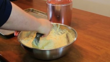 Yavaş hareket birlikte karışımı karıştırma