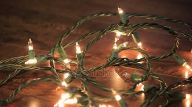 Beyaz ışıkları dizi bulanıklık