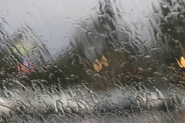 Dopravní rozmazané deště — Stock fotografie
