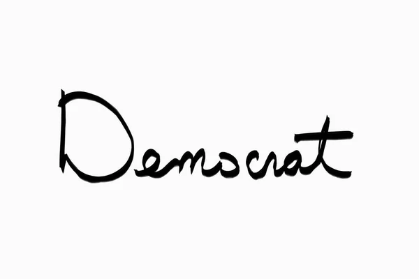 Demócrata escrito en cursiva —  Fotos de Stock