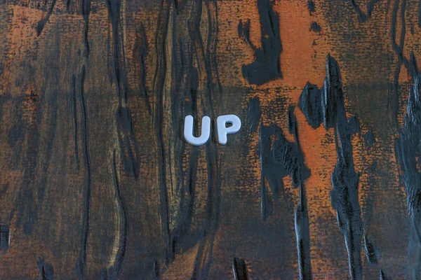 Up written in white letters — Stock Photo, Image