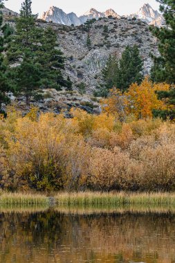 Dağlık tepeler ve vadiler sabah güneşiyle parıldıyor.