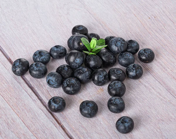 Blueberries Light Wooden Background — Stock Photo, Image