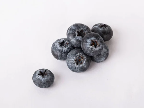 Blueberries Mint Isolated White Background — Stock Photo, Image