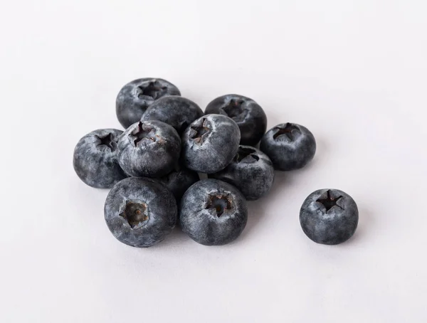 Blueberries Mint Isolated White Background — Stock Photo, Image