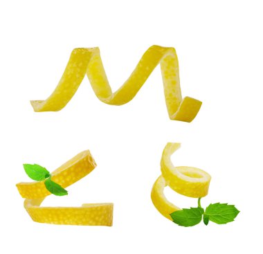 Beyaz arka plan üzerinde izole limon lezzet