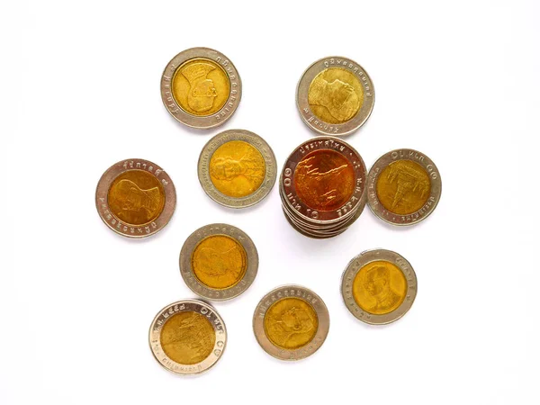 10 baht Tay madeni para