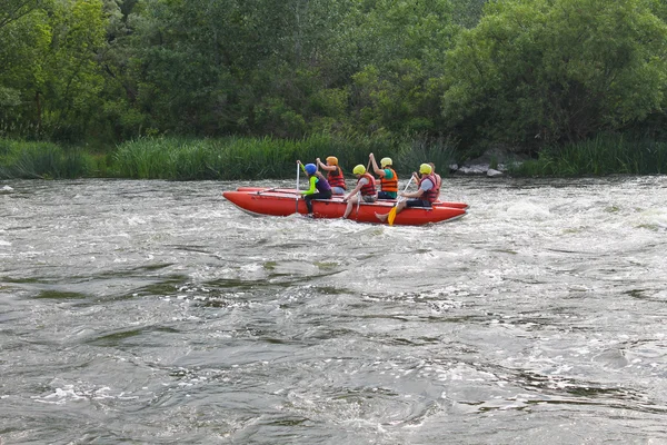 Rafting on Southern Bug river — Stock Photo, Image