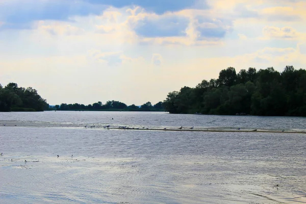 Вид на реку Днепр — стоковое фото