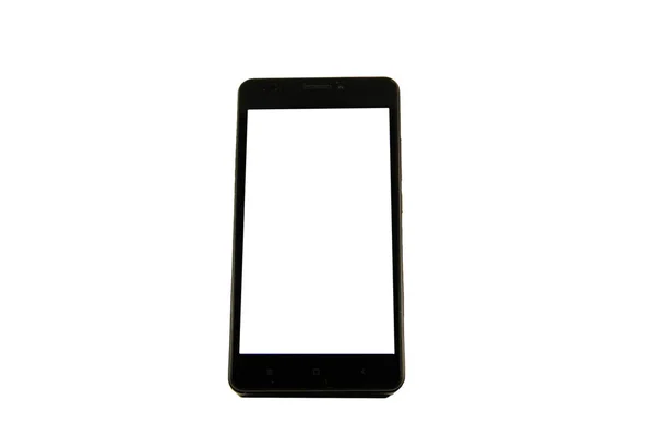 빈 화면이 검은 현대 스마트 휴대 전화 — 스톡 사진
