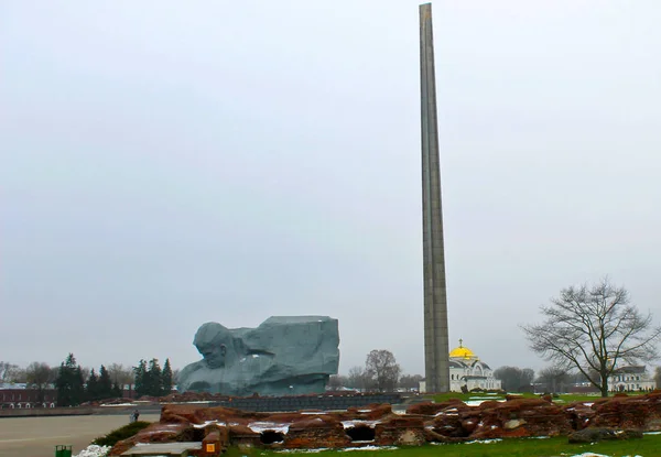 Monumenten in Brest fortress, Wit-Rusland — Stockfoto