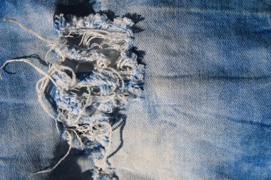 Kot doku. Mavi jeans parçası