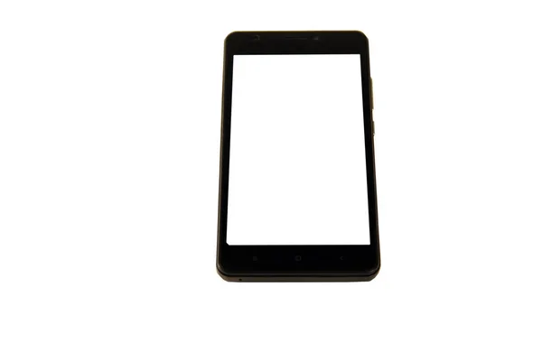 빈 화면이 검은 현대 스마트 휴대 전화 — 스톡 사진