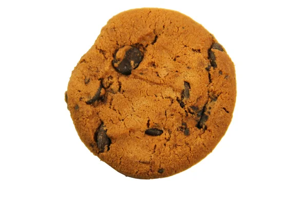 Choklad chip cookie isolerad på vit bakgrund — Stockfoto