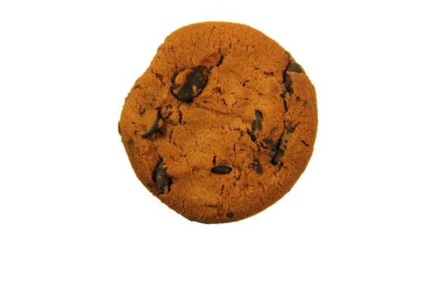 Choklad chip cookie isolerad på vit bakgrund — Stockfoto