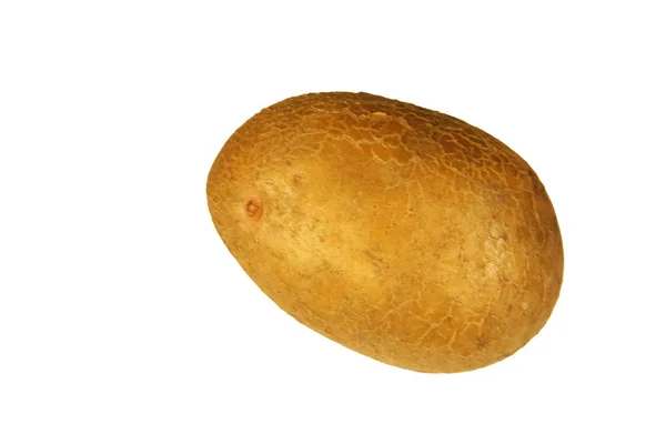 Een aardappel geïsoleerd op witte backgrond — Stockfoto