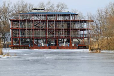 Kremenchug nehir Dinyeper üzerinde tekne istasyonu