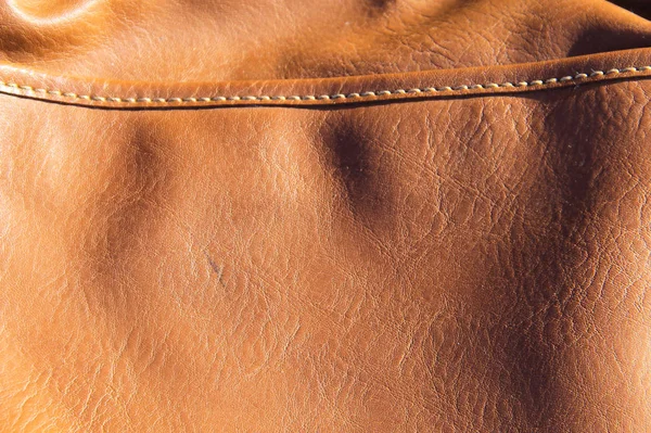 Texture in pelle marrone — Foto Stock