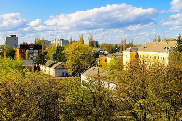 Flygfoto på stadens Kremenchug — Stockfoto