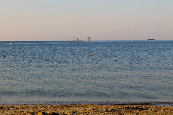 漁網と海の風景 — ストック写真