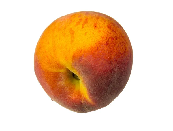 Peach isolerat på den vita bakgrunden — Stockfoto