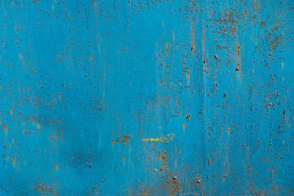Struttura in metallo arrugginito blu — Foto Stock
