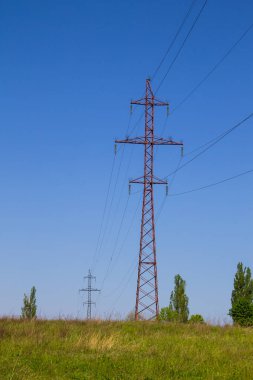 yüksek voltaj güç hattı