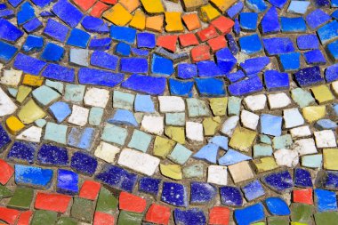 Mozaik arka plan. Seramik döşeme deseni