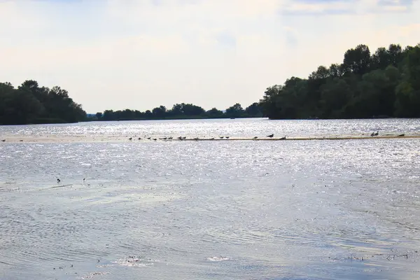 Vista sobre el río Dnieper — Foto de Stock