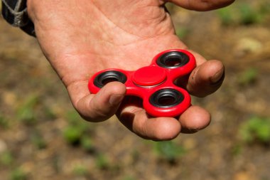 Adam oyuncak rahatlatma topluca spinner stres ile oynamak