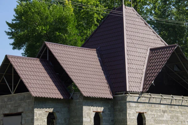 Haus im Bau — Stockfoto