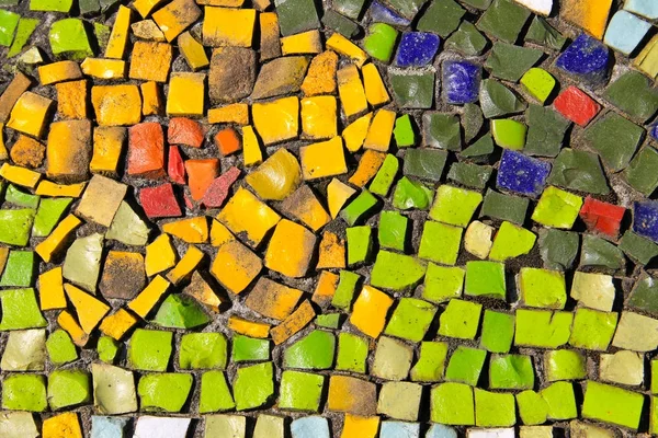 Fondo mosaico. Patrón de azulejos de cerámica colorido —  Fotos de Stock