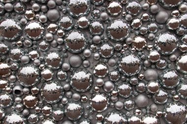 Noel Gümüş arka plan. Noel ve yeni yıl için dekorasyon