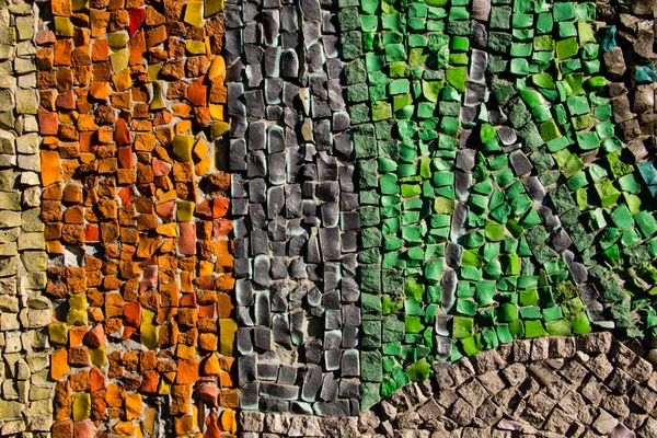 Fondo mosaico. Patrón de azulejos de cerámica colorido —  Fotos de Stock