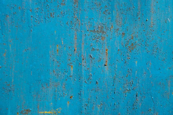 Blaue rostige Metallstruktur. Grunge-Hintergrund — Stockfoto