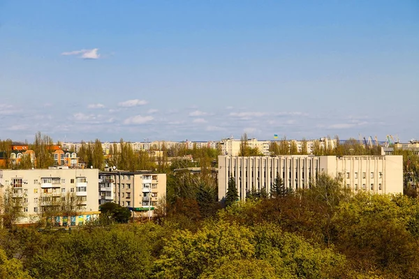 Luftaufnahme der Stadt Kremenchug in der Ukraine — Stockfoto