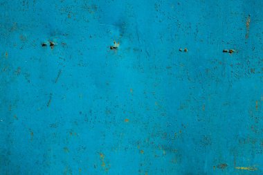 Mavi paslı metal doku. Grunge arka plan