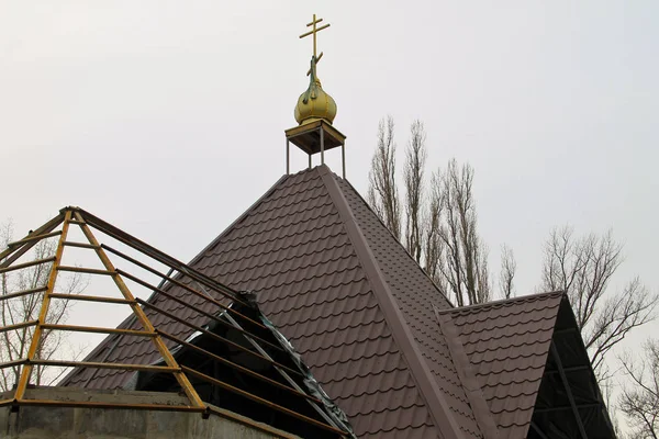 Construction of the church — Stock Photo, Image