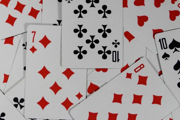Oyun kartlarının arkaplanı — Stok fotoğraf