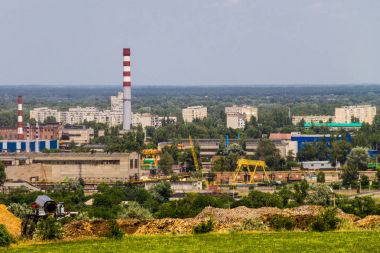 Kremenchug city, Ukrayna sanayi bölgesinde görüntüleyin