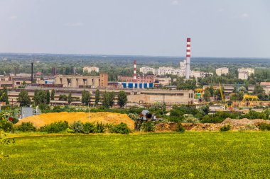 Kremenchug city, Ukrayna sanayi bölgesinde görüntüleyin