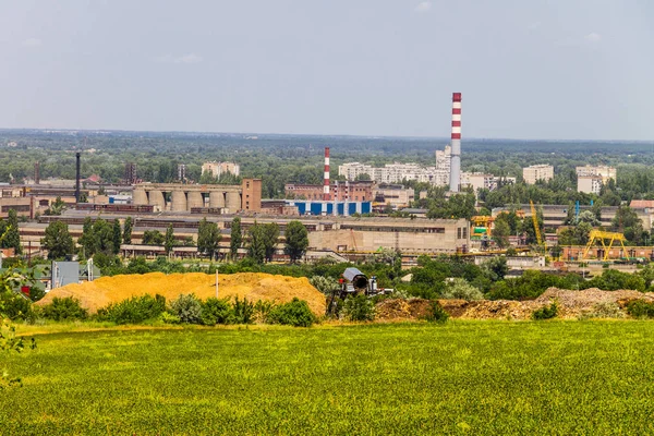 Kijk Industriële Wijk Kremenchug Stad Oekraïne — Stockfoto